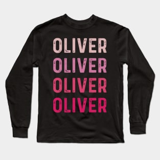 Oliver Personalized Name Long Sleeve T-Shirt